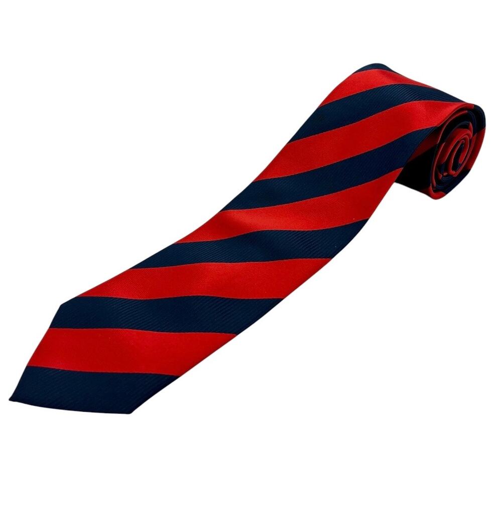 BARBERINI ROMA Men’s 100% Silk Tie in a Classic Diagonal Repp Stripe Pattern.